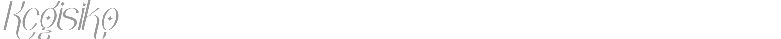 Kegisiko font preview